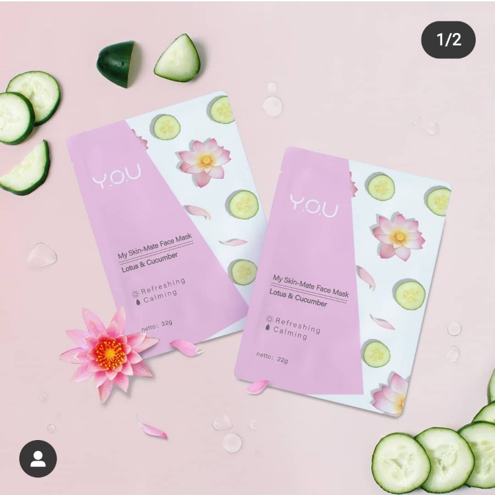 My skin face mask Lotus and cucumber 