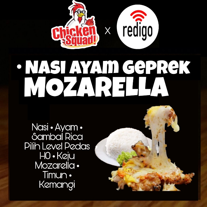 NASI AYAM GEPREK MOZARELLA