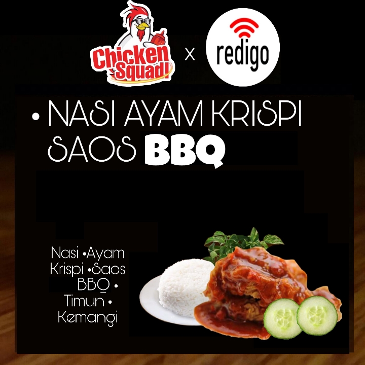 NASI AYAM KRISPI SAOS BBQ