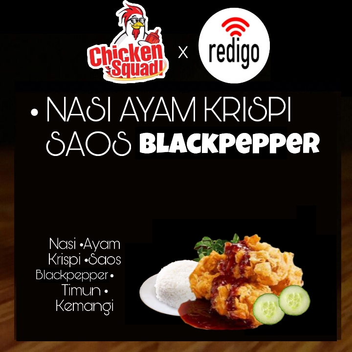 NASI AYAM KRISPI SAOS BLCKPPR