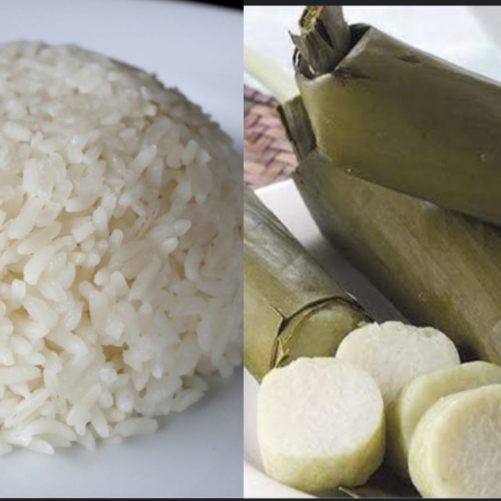 NASI PUTIH ATAU LONTONG 