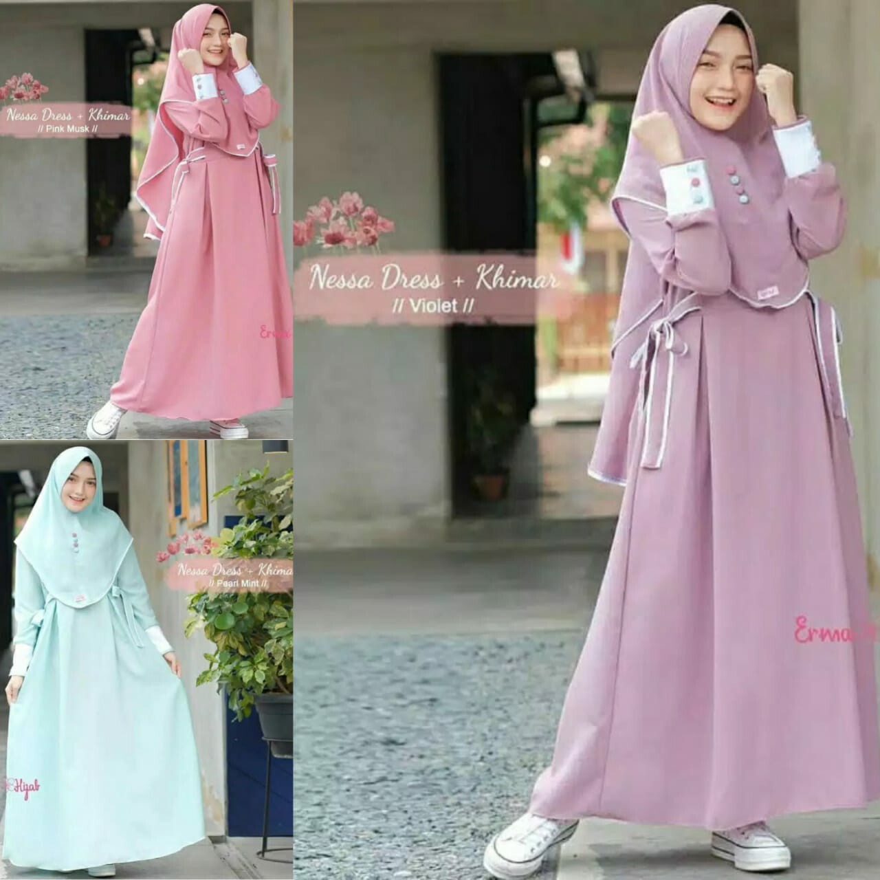 NESAA DRES HIJAB DEWASA MURAH