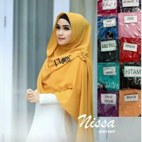 NISSA PASHMINA INSTANT HIJAB JILBAB KHIMAR BERGO KERUDUNG