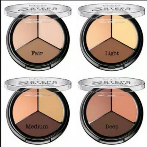 NYX Professional Make Up 3 Steps to Sculpt Face Sculpting Palette 3