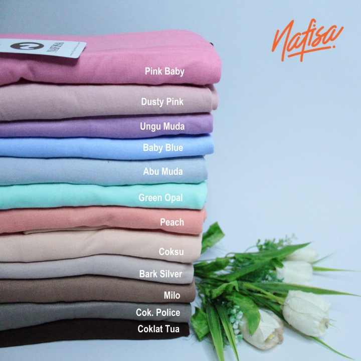 Nafisa Asha  Jilbab Instan Pet Antem  Hijab Instan Bergo Kaos Jumbo 2