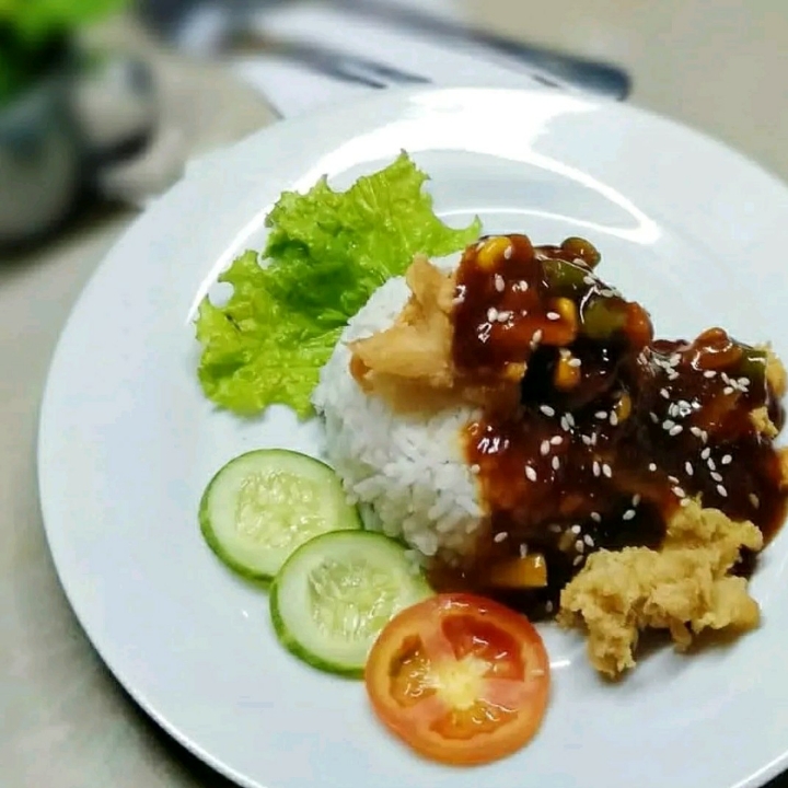 Nasi Ayam Fire Chicken