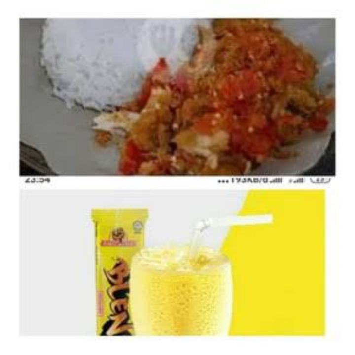 Nasi Ayam Geprek Es Extrajos Susu