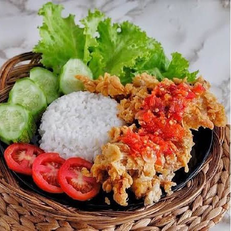 Nasi Ayam Geprek Mozarela