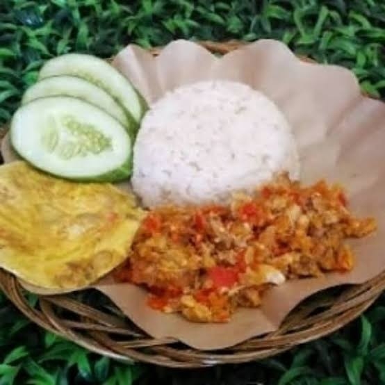 Nasi Ayam Geprek Telor 