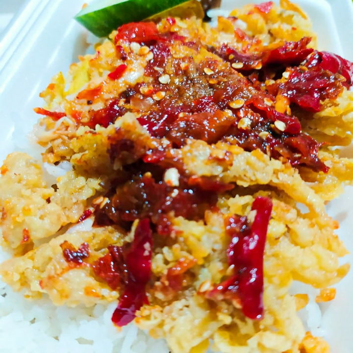 Nasi Ayam Geprek mix Jamur