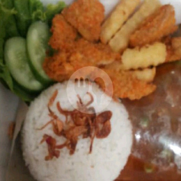 Nasi Ayam Katsu Saus BBQ