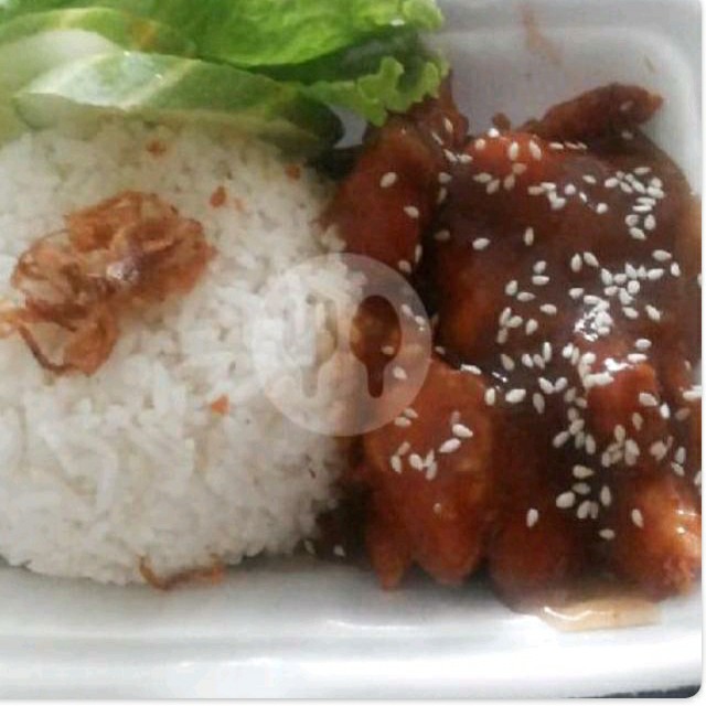 Nasi Ayam Katsu Saus Lada Hitam