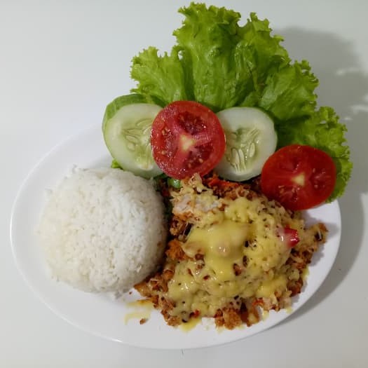 Nasi Ayam Keju Mozarella