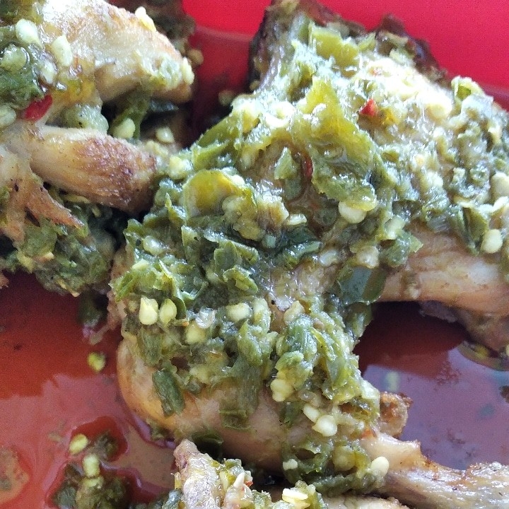 Nasi Ayam Lado Hijau