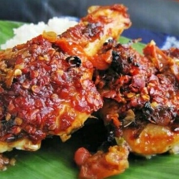 Nasi Ayam Penyet Rica - Rica