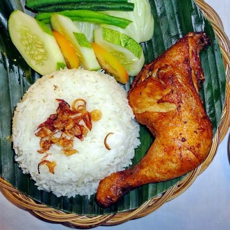 Nasi Ayam Potong Goreng