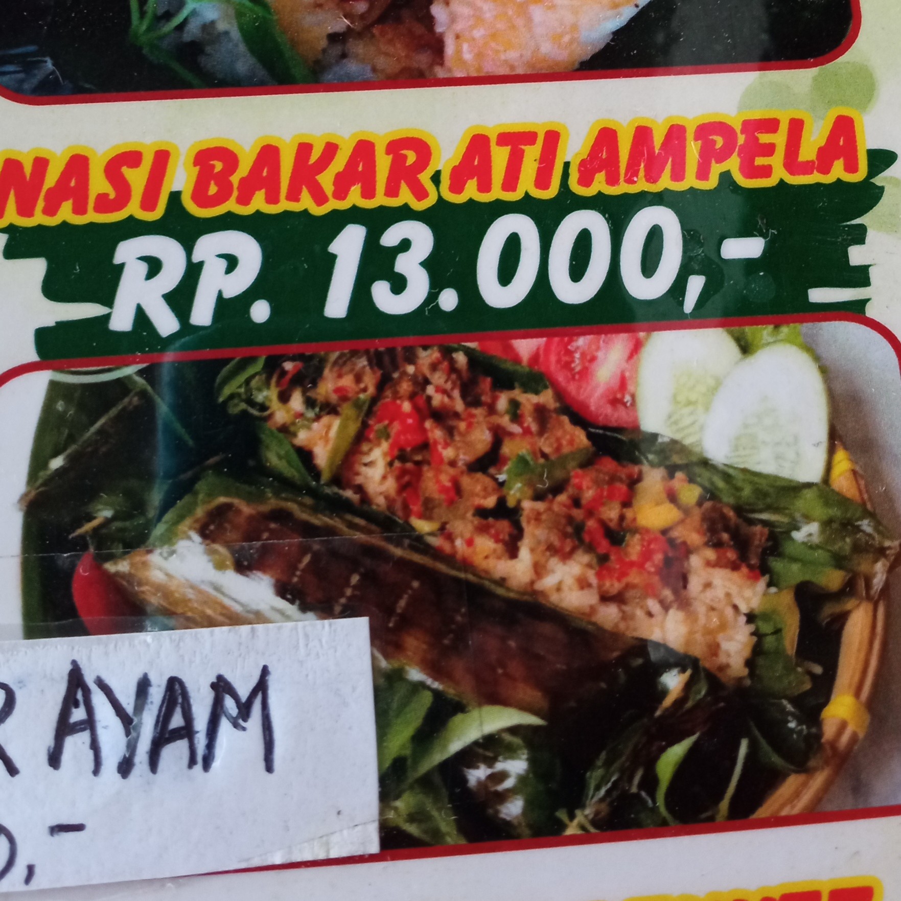 Nasi Bakar Ati Ampela