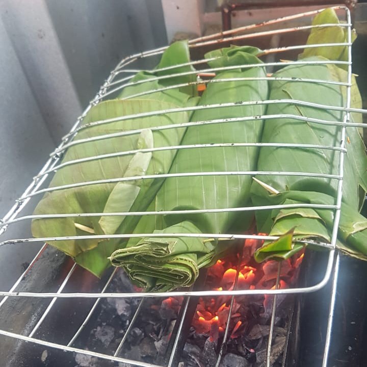 Nasi Bakar Ayam Goreng