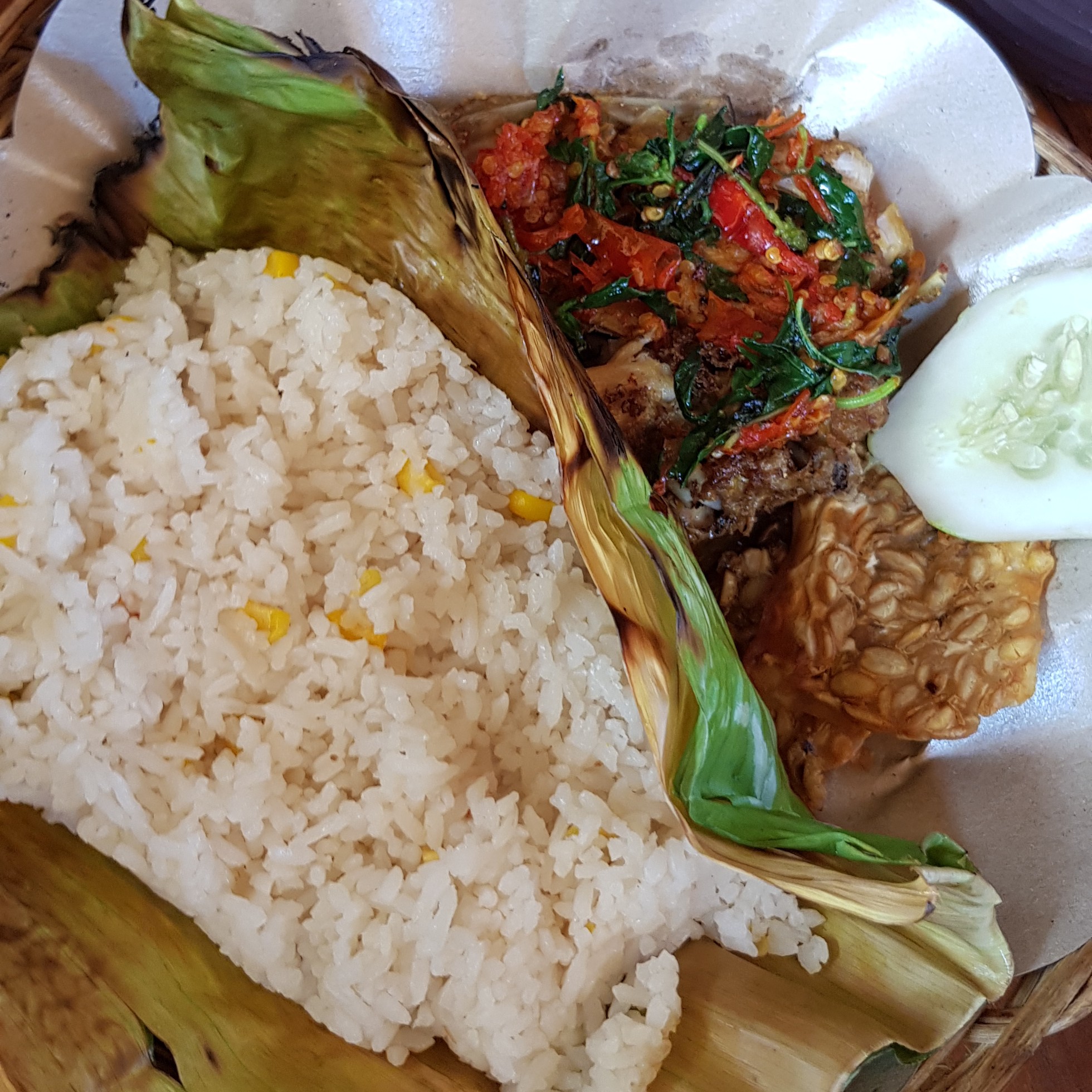 Nasi Bakar Ayam Penyet Ganas