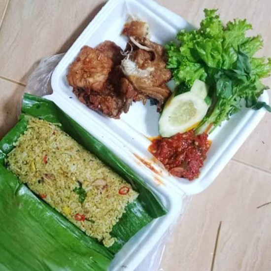 Nasi Bakar Ayam Sambal Belacan