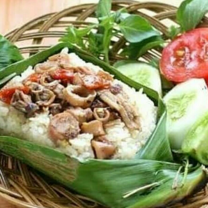 Nasi Bakar Cumi 