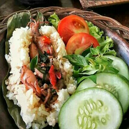 Nasi Bakar Cumi