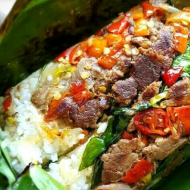 Nasi Bakar Komplit