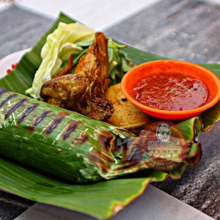 Nasi Bakar Lengkap 