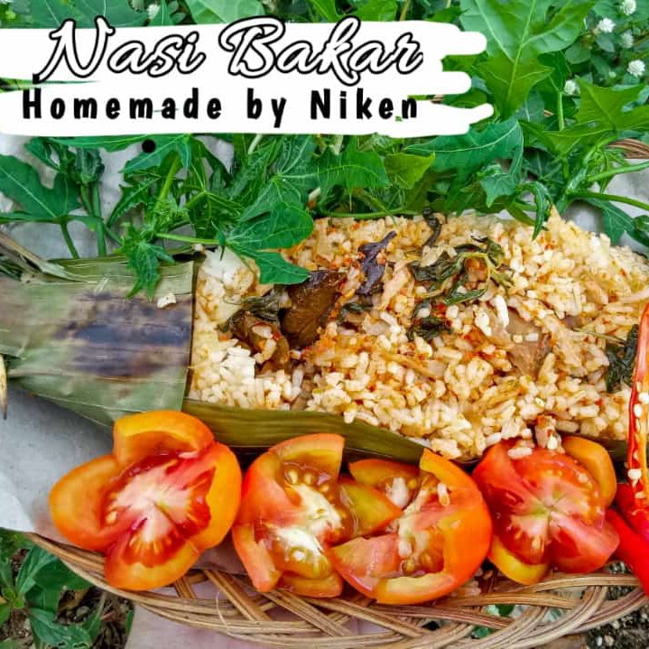 Nasi Bakar Mix Ati Ampela Dan Teri