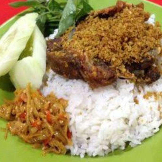Nasi Bebek Rempah Sambal Mangga Muda