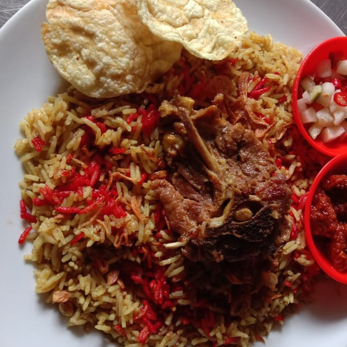 Nasi Biryani Kambing Biasa