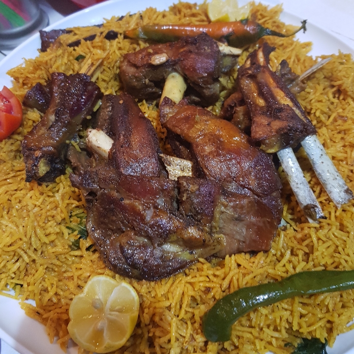 Nasi Briyani Kambing Panggang