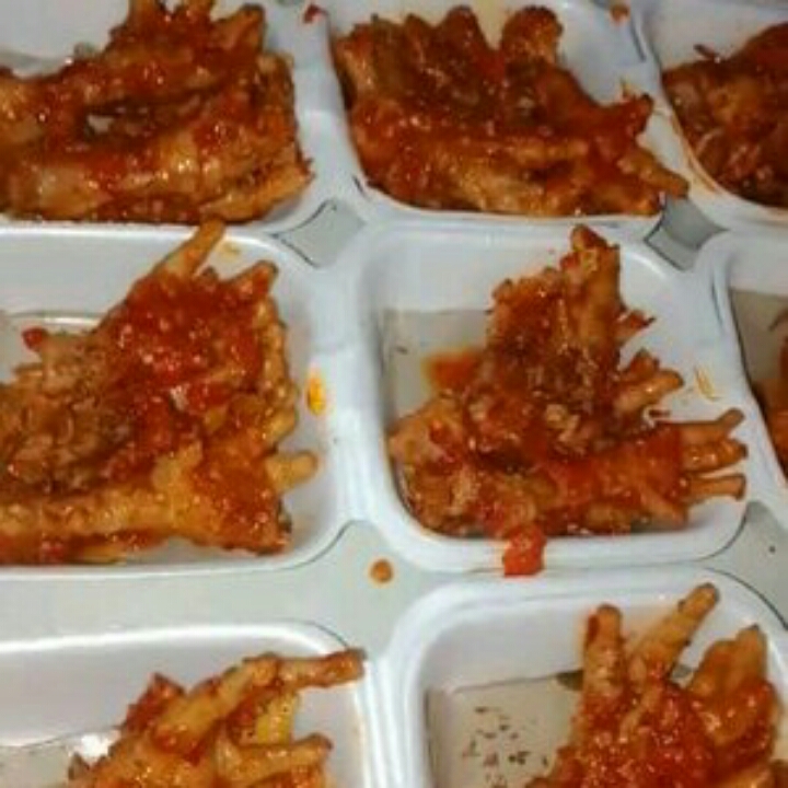 Nasi Cakar Ayam Goreng Sous