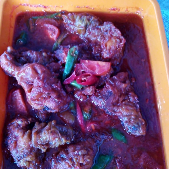 Nasi Campur Ayam Rica Rica