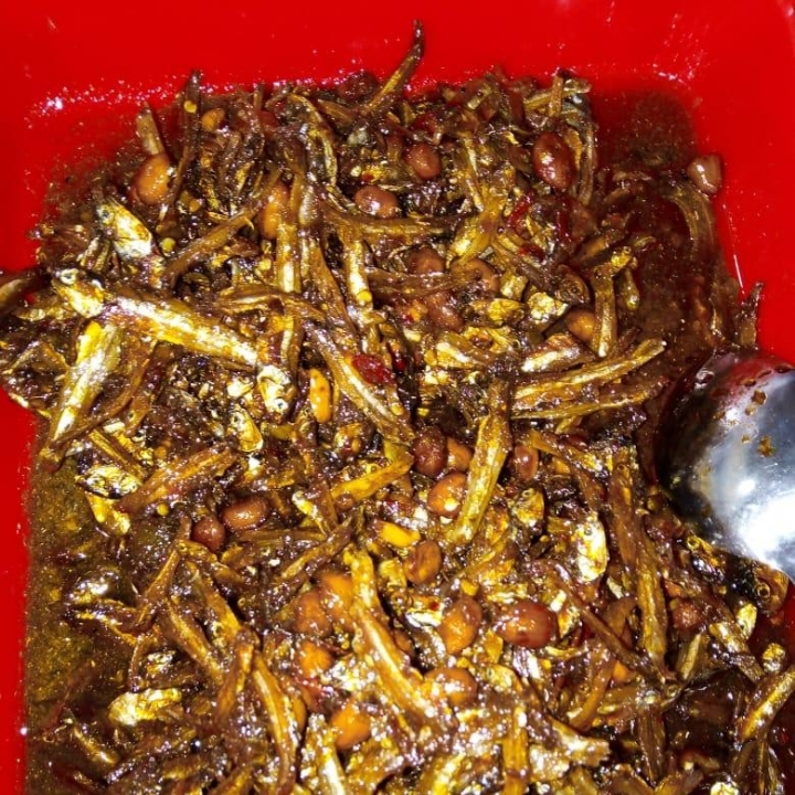 Nasi Campur Teri Kacang Manis