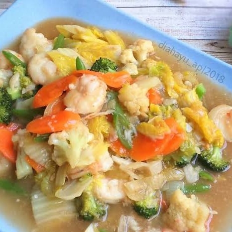 Nasi Cap Cay Udang