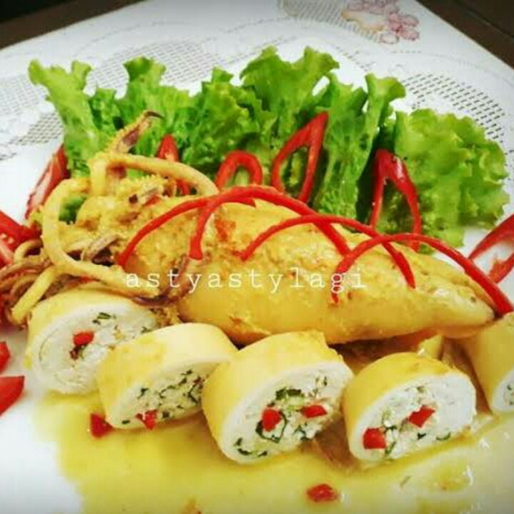 Nasi Cumi Isi TelurTahu