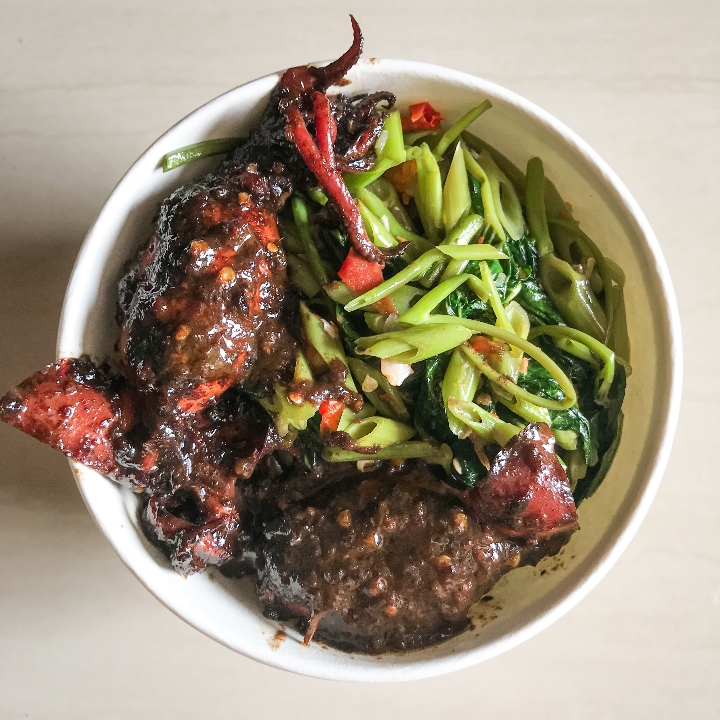 Nasi Cumi Kuah Hitam
