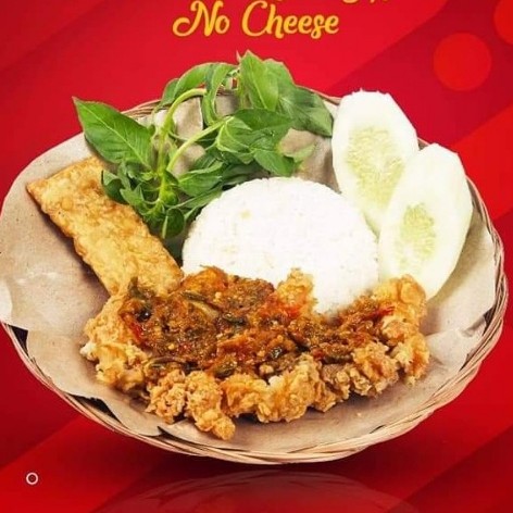 Nasi Geprek No Chesse
