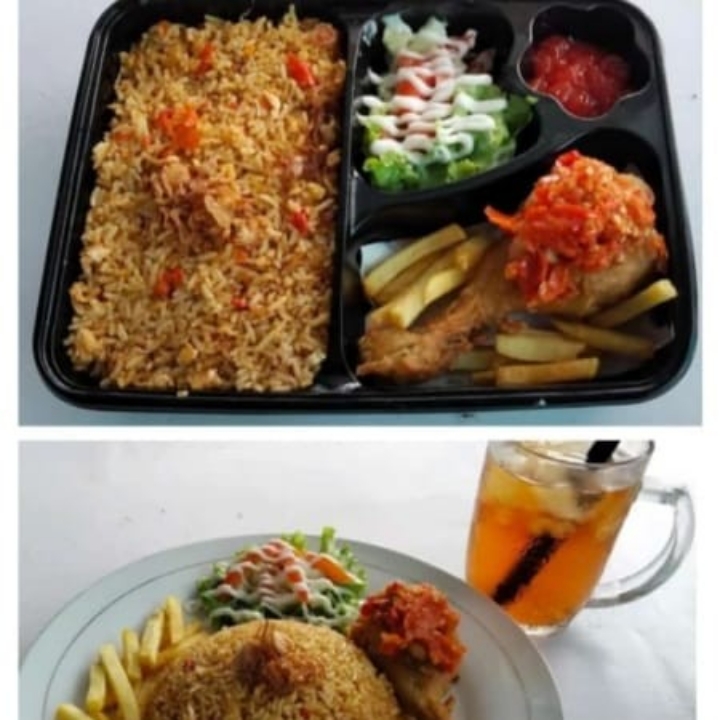 Nasi Goreng Ayam Geprek