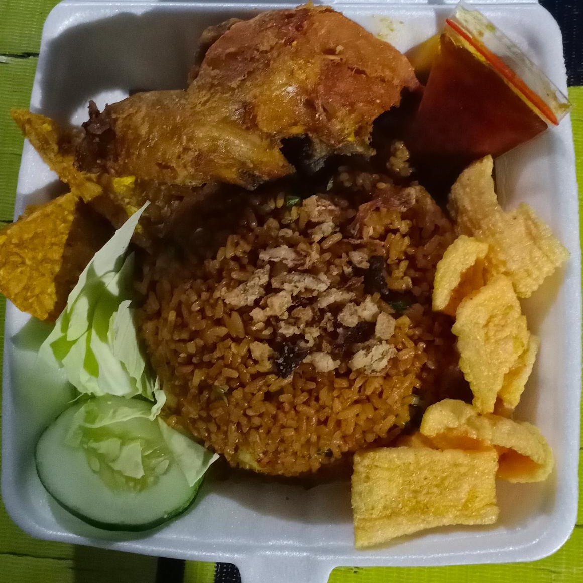 Nasi Goreng Ayam Penyet