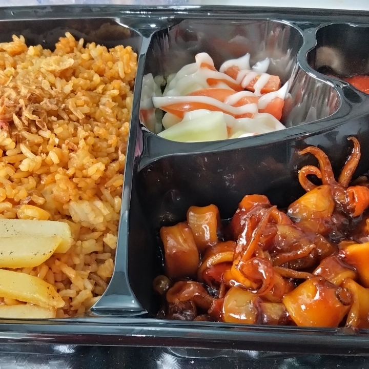 Nasi Goreng Cumi Barbeque