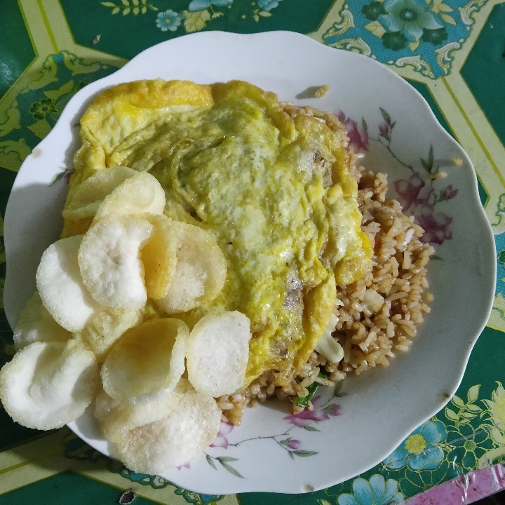 Nasi Goreng Mawut Ayam Dadar