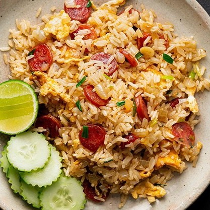 Nasi Goreng Sosis Dan Telor 