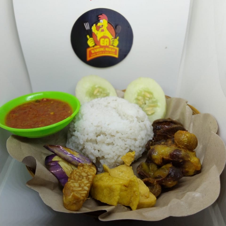 Nasi Hati Ampla Ayam Lalapan