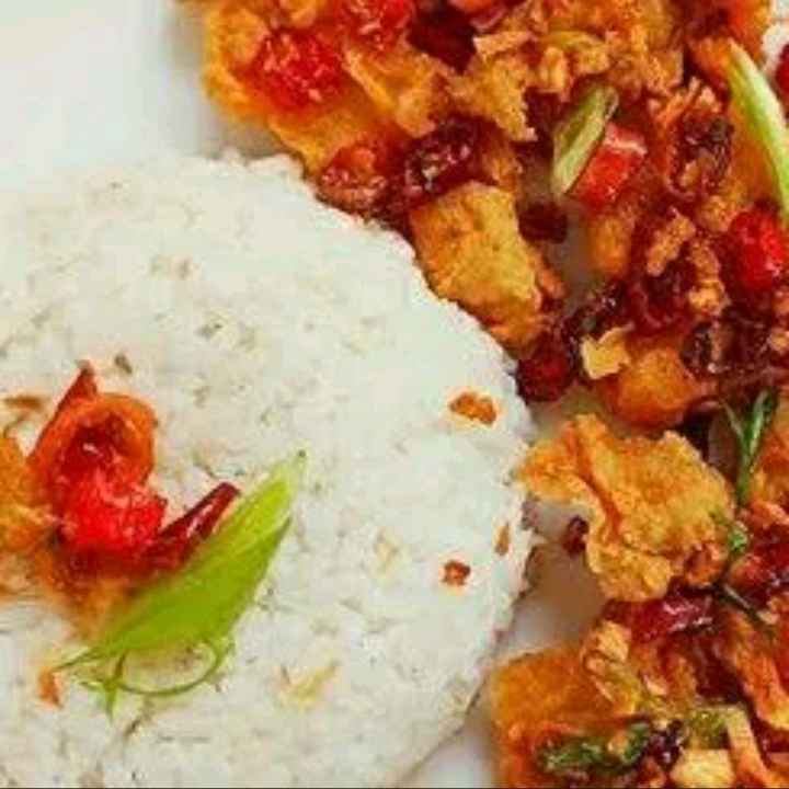 Nasi Ikan Cabai Garam