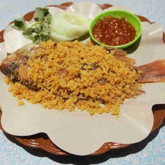 Nasi Ikan Nila Kremes