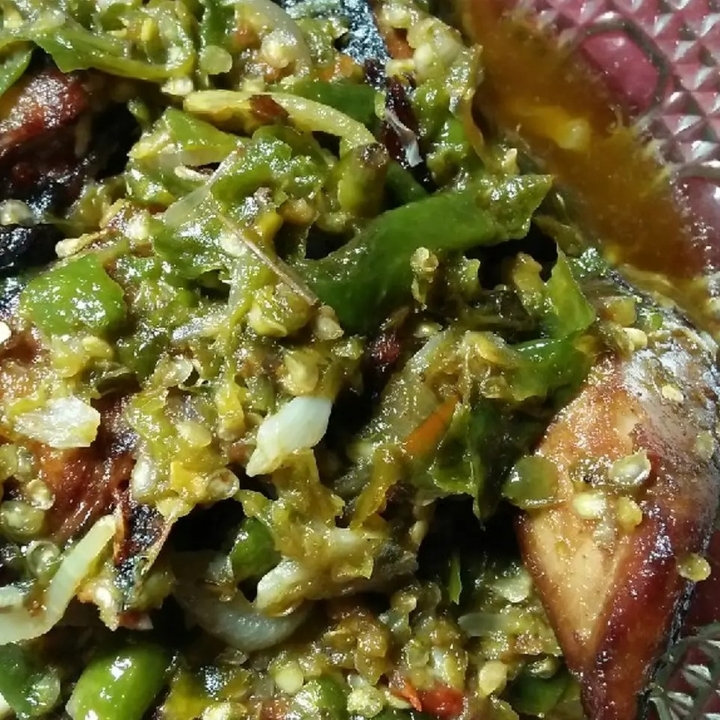 Nasi Ikan Tongkol Lado Hijau