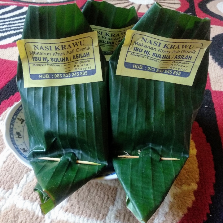 NASI KRAWU DAUN PISANG