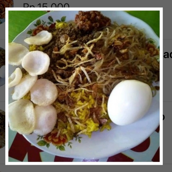 Nasi Kuning Abon Manado